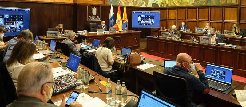 Pleno de este viernes del Cabildo grancanariao/TA.